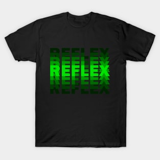 REFLEX - GREEN text with blur T-Shirt